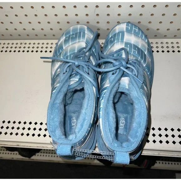 UGG Neumel LTA Wavelength Mens Insulated Winter Snow Boots Size 12 Blue White - Picture 2 of 9